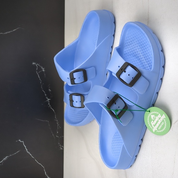 Funky Monkey Eva Flip Flops Sky Blue sz 10 - Picture 2 of 10